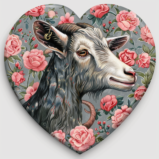Goat majestic Expressive surreal Vinyl Decal Sticker for Car, Laptop, Tumbler and more # F020691-4" x 4"