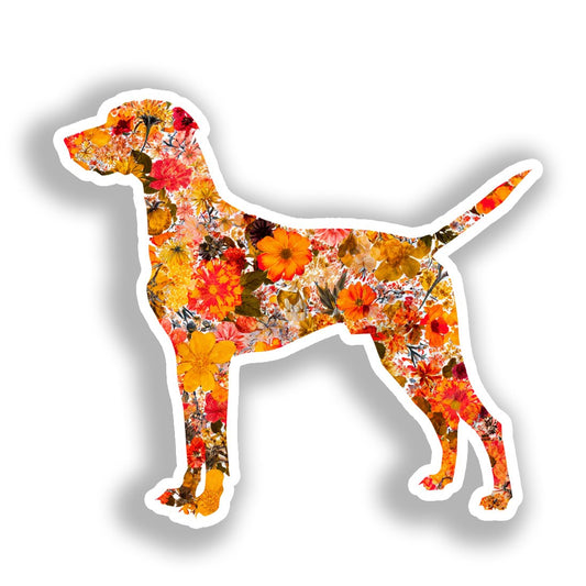 Medium Breed Dog Vinyl Decal Sticker for Car, Laptop, Tumbler and more # A019360-4" x 4"