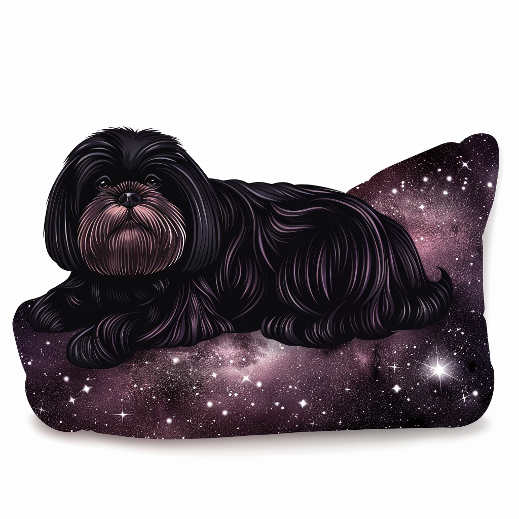 Adorable Shih Tzu Dog Expressive surreal Vinyl Decal Sticker for Car, Laptop, Tumbler and more # F018256