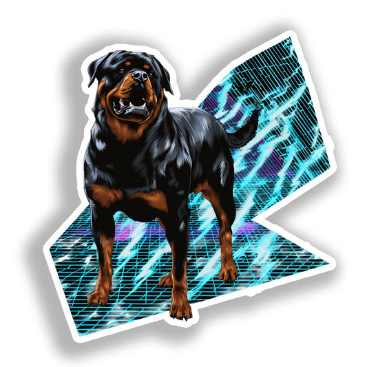 Rottweiler Dog Vinyl Decal Sticker for Car, Laptop, Tumbler and more # A017967-4" x 4"