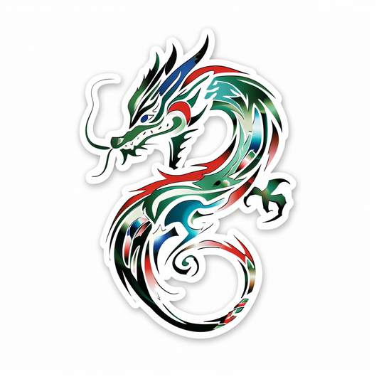 Sticker of a Dragon majestic Expressive surreal Vinyl Decal Sticker for Car, Laptop, Tumbler and more # F019125