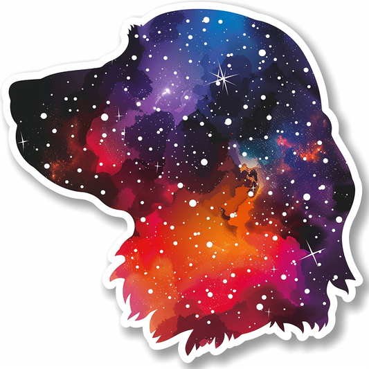 Cocker Spaniel Dog majestic Expressive surreal Vinyl Decal Sticker for Car, Laptop, Tumbler and more # F020336-4" x 4"