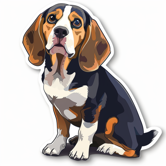 Beagle dog Vinyl Decal Sticker for Car, Laptop, Tumbler and more # F011751
