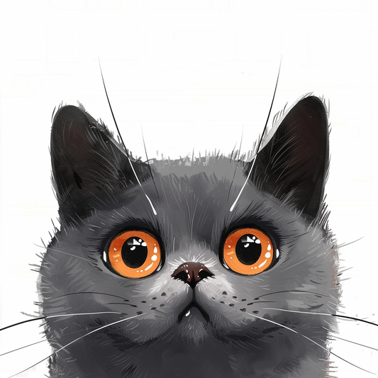 British Shorthair cat Vinyl Decal Sticker for Car, Laptop, Tumbler and more # F07565