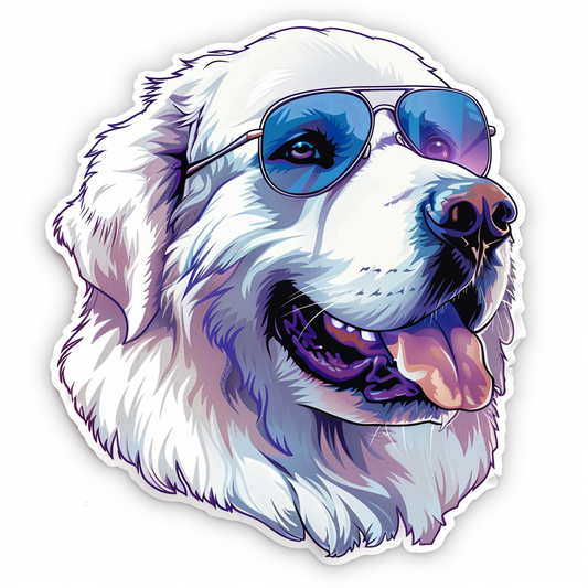 Sticker of Great Pyrenees dog  Vinyl Decal Sticker for Car, Laptop, Tumbler and more # F023627