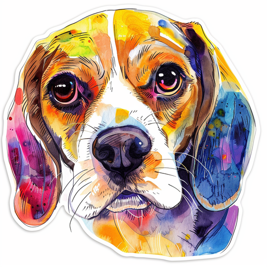 Beagle dog Vinyl Decal Sticker for Car, Laptop, Tumbler and more # F012099