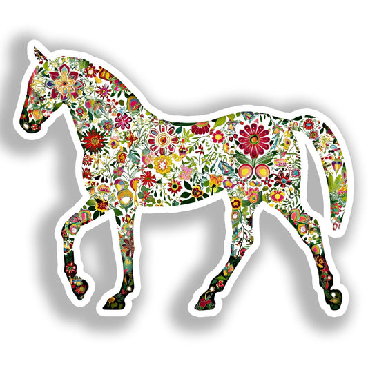 Horse Vinyl Decal Sticker for Car, Laptop, Tumbler and more # A019126-4" x 4"