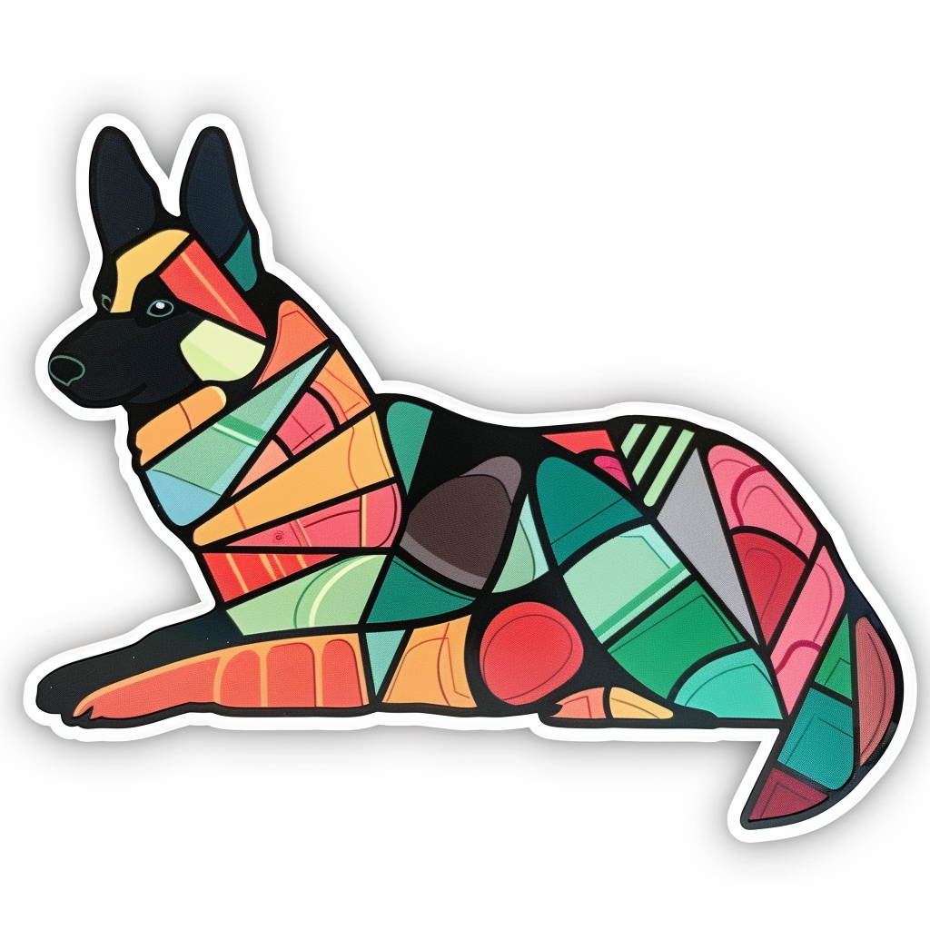 German Shepherd Dog Vinyl Decal Sticker for Car, Laptop, Tumbler and more # F011678
