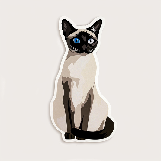 Siamese cat Vinyl Decal Sticker for Car, Laptop, Tumbler and more # F07838