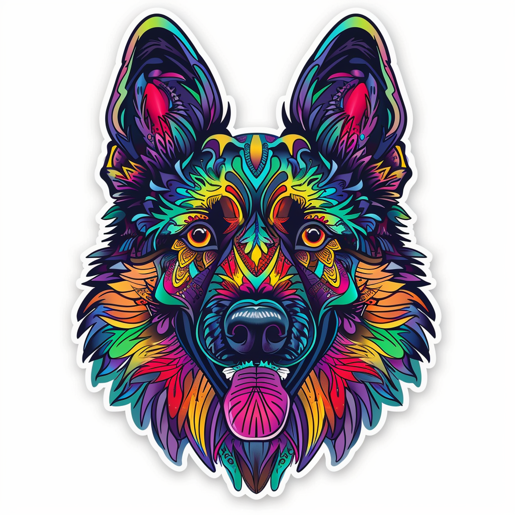 German Shepherd Dog Vinyl Decal Sticker for Car, Laptop, Tumbler and more # F011654