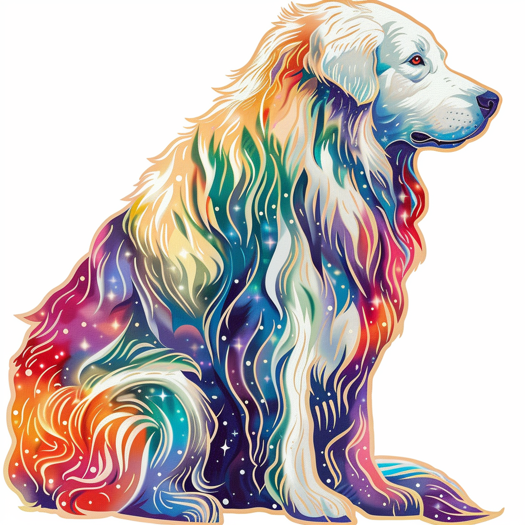Sticker of Great Pyrenees dog  Vinyl Decal Sticker for Car, Laptop, Tumbler and more # F023619