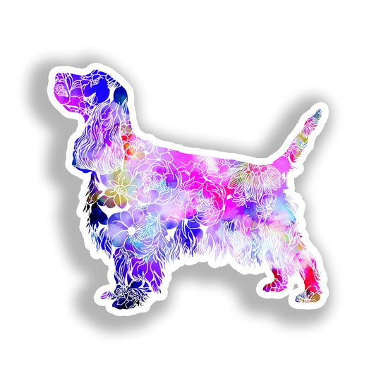 Cocker Spaniel Dog Vinyl Decal Sticker for Car, Laptop, Tumbler and more # A019802-4" x 4"