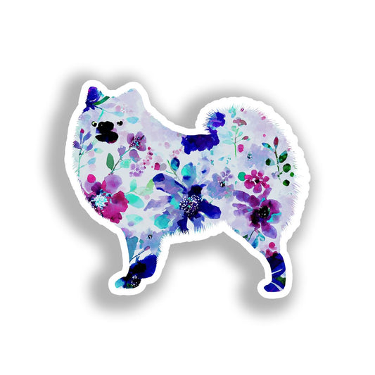Pomeranian Dog Vinyl Decal Sticker for Car, Laptop, Tumbler and more # A017445-4" x 4"