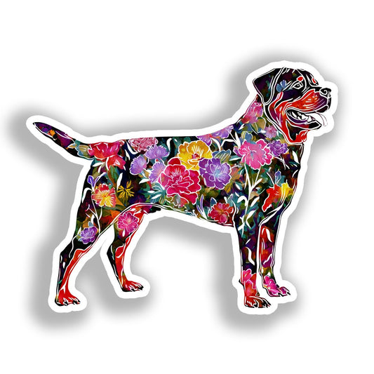 Rottweiler Dog Vinyl Decal Sticker for Car, Laptop, Tumbler and more # A018201-4" x 4"