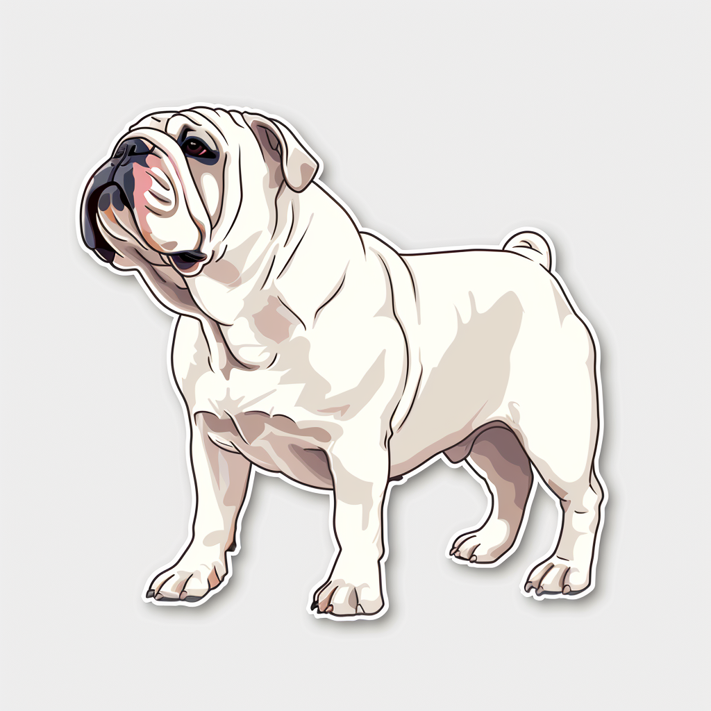 Bulldog Dog Vinyl Decal Sticker for Car, Laptop, Tumbler and more # F07271
