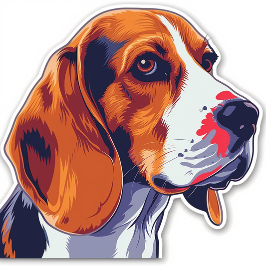 Beagle dog Vinyl Decal Sticker for Car, Laptop, Tumbler and more # F012113