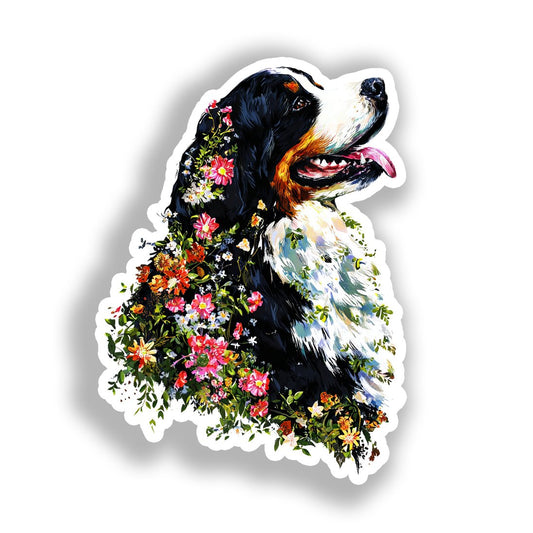 Bernese Mountain Dog Vinyl Decal Sticker for Car, Laptop, Tumbler and more # A018620-4" x 4"