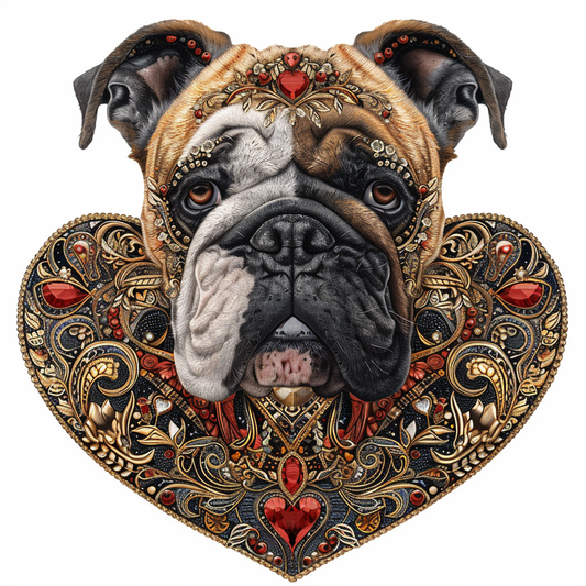 Bulldog Dog majestic Expressive surreal Vinyl Decal Sticker for Car, Laptop, Tumbler and more # F017636