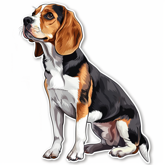 Beagle dog Vinyl Decal Sticker for Car, Laptop, Tumbler and more # F011756