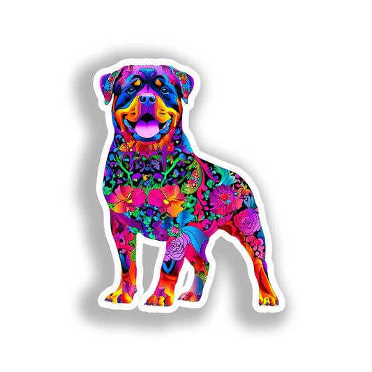 Rottweiler Dog Vinyl Decal Sticker for Car, Laptop, Tumbler and more # A018209-4" x 4"