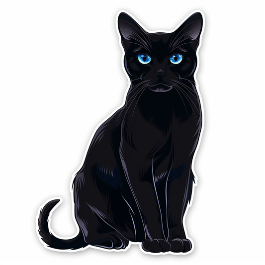 Russian Blue cat Vinyl Decal Sticker for Car, Laptop, Tumbler and more # F07922