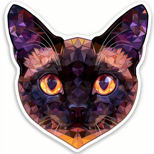 Burmese Cat heartcore Vinyl Decal Sticker for Car, Laptop, Tumbler and more # F010987
