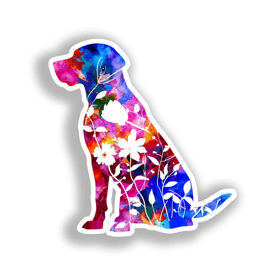 Labrador Retriever Dog Vinyl Decal Sticker for Car, Laptop, Tumbler and more # A019496-4" x 4"