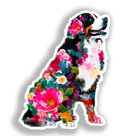 Bernese Mountain Dog Vinyl Decal Sticker for Car, Laptop, Tumbler and more # A018634-4" x 4"