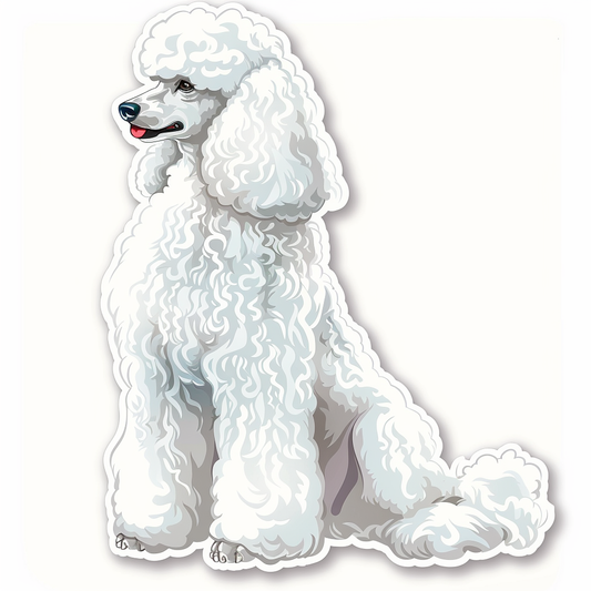 Poodle Dog Vinyl Decal Sticker for Car, Laptop, Tumbler and more # F012784
