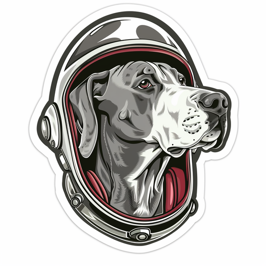 Great Dane Dog Expressive surreal Vinyl Decal Sticker for Car, Laptop, Tumbler and more # F022769