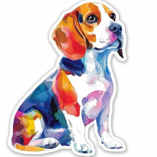Beagle dog Vinyl Decal Sticker for Car, Laptop, Tumbler and more # F012108