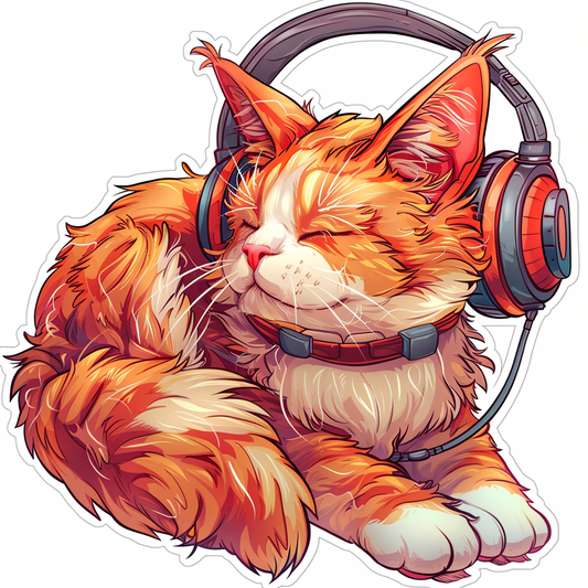 Adorable Turkish Angora Cat  Vinyl Decal Sticker for Car, Laptop, Tumbler and more # F020981-4" x 4"