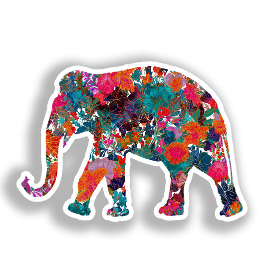 Elephant Vinyl Decal Sticker for Car, Laptop, Tumbler and more # A018547-4" x 4"