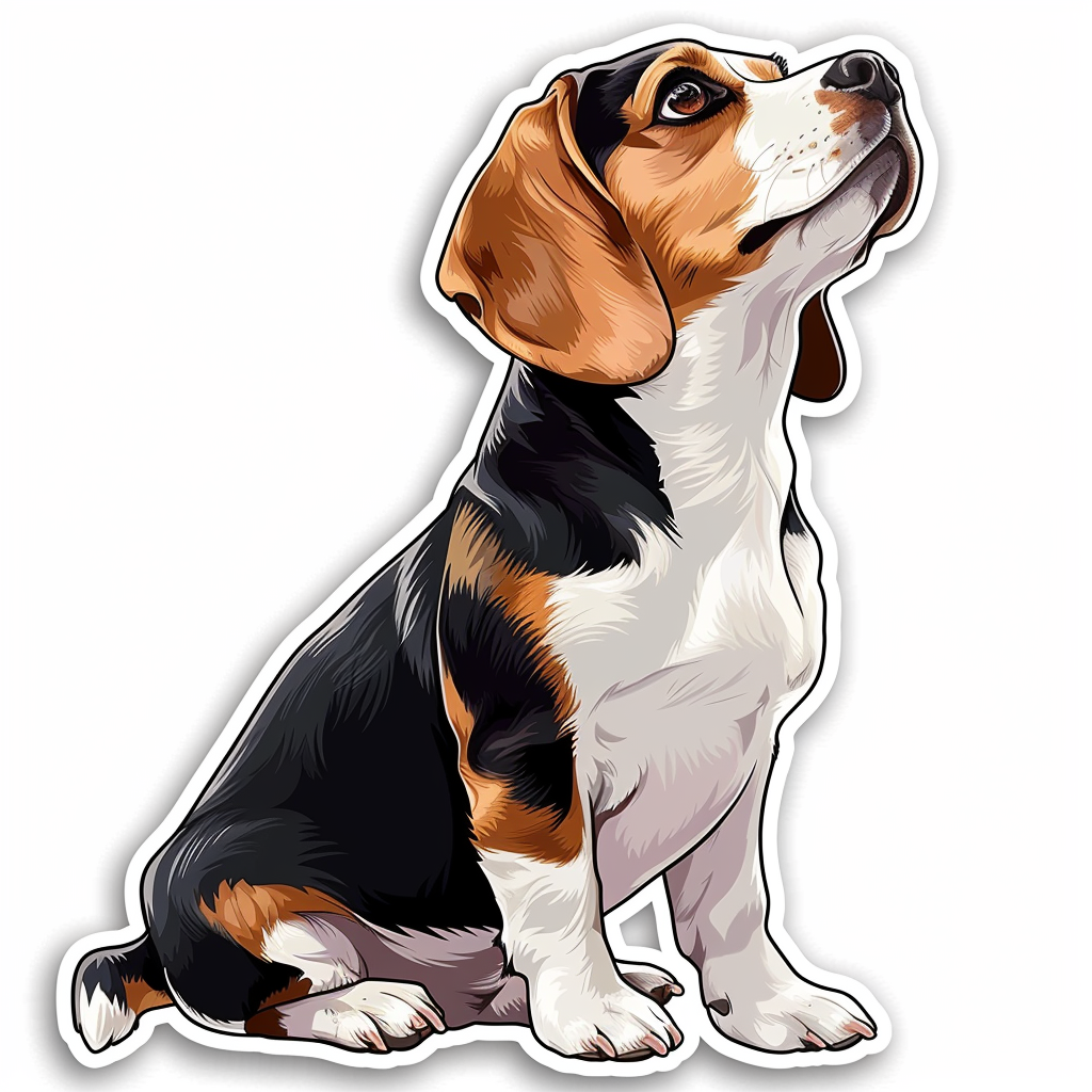 Beagle dog Vinyl Decal Sticker for Car, Laptop, Tumbler and more # F011752