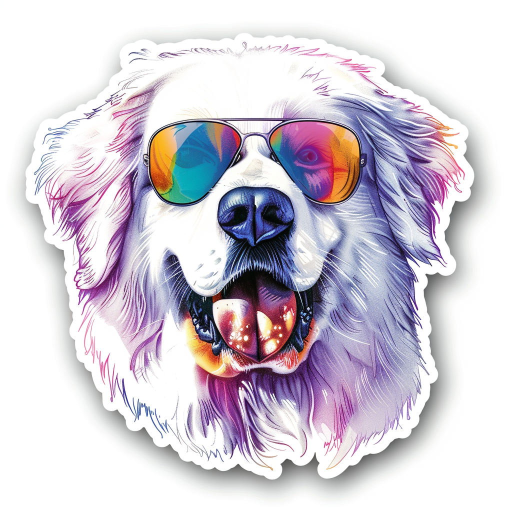 Great Pyrenees dog  Vinyl Decal Sticker for Car, Laptop, Tumbler and more # F023704