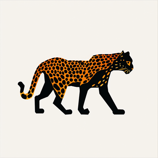 Leopard majestic Expressive surreal Vinyl Decal Sticker for Car, Laptop, Tumbler and more # F022408
