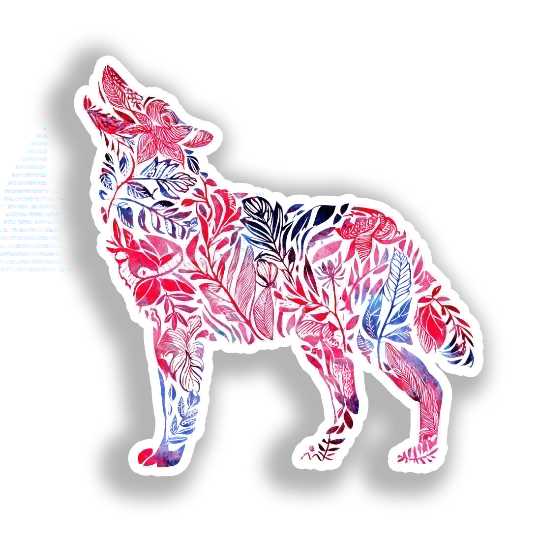 Wolf   Vinyl Decal Sticker for Car, Laptop, Tumbler and more # A018390-4" x 4"