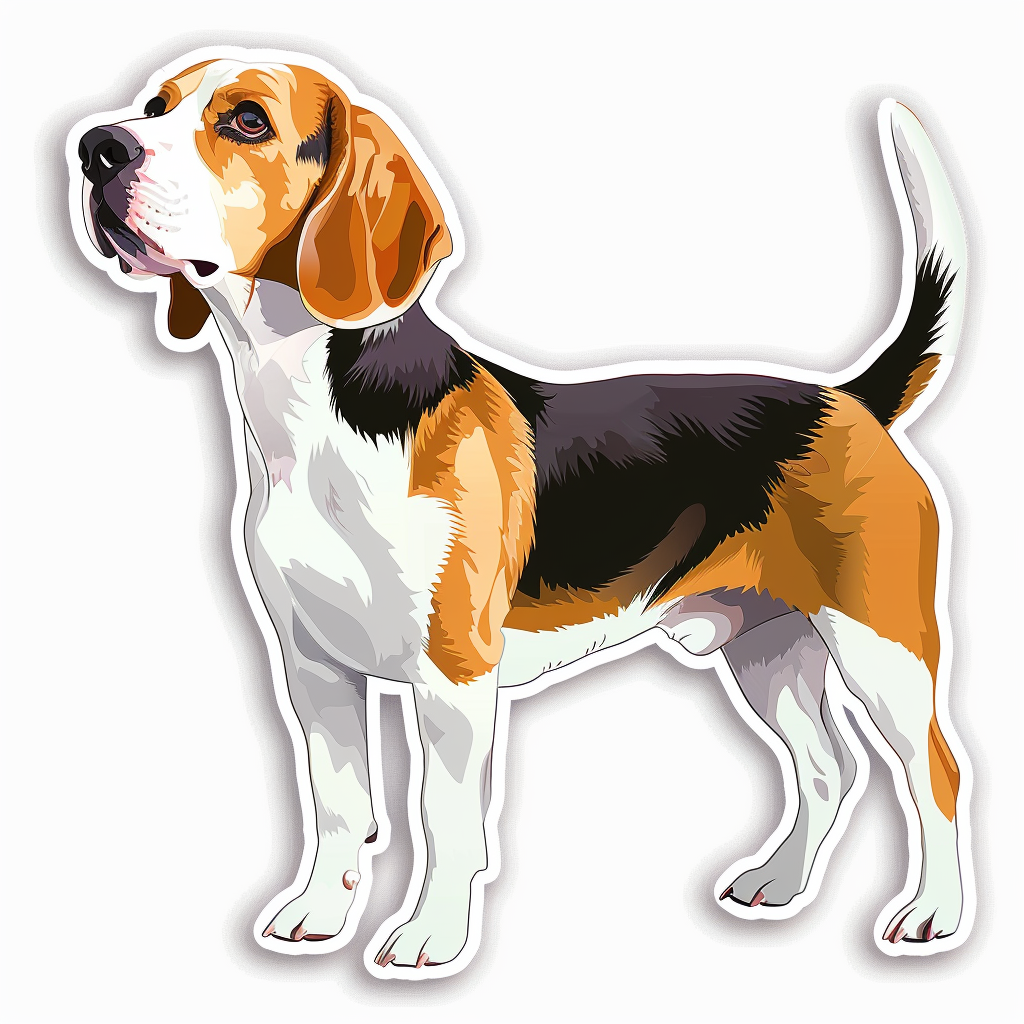 Beagle dog Vinyl Decal Sticker for Car, Laptop, Tumbler and more # F011746