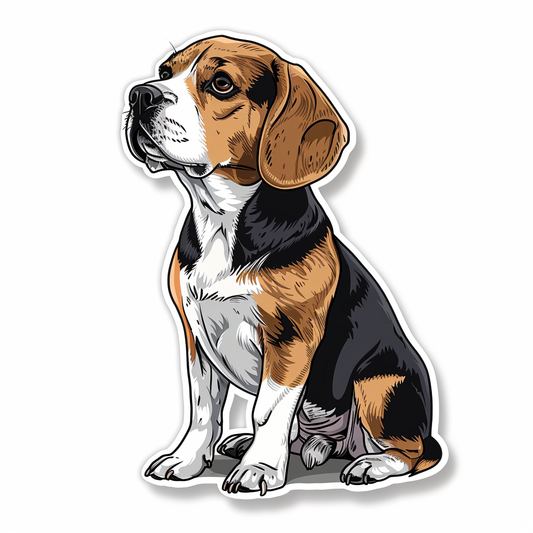 Beagle Dog Vinyl Decal Sticker for Car, Laptop, Tumbler and more # F07335