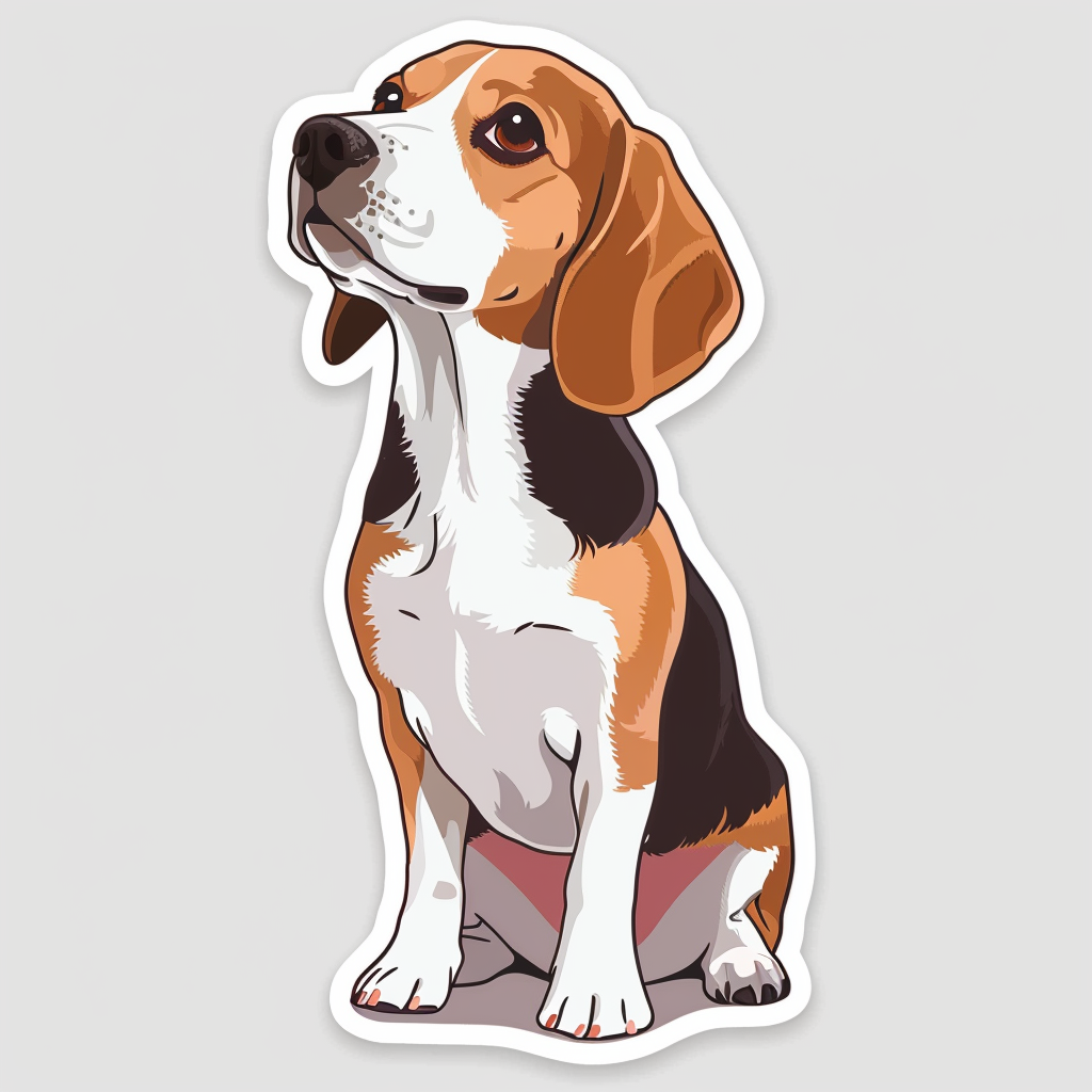 Beagle dog Vinyl Decal Sticker for Car, Laptop, Tumbler and more # F011789