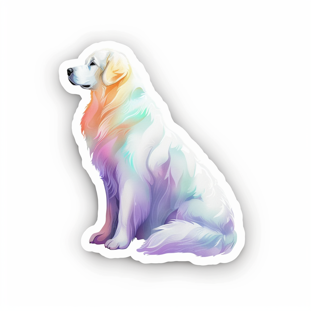 Great Pyrenees dog  Vinyl Decal Sticker for Car, Laptop, Tumbler and more # F023534