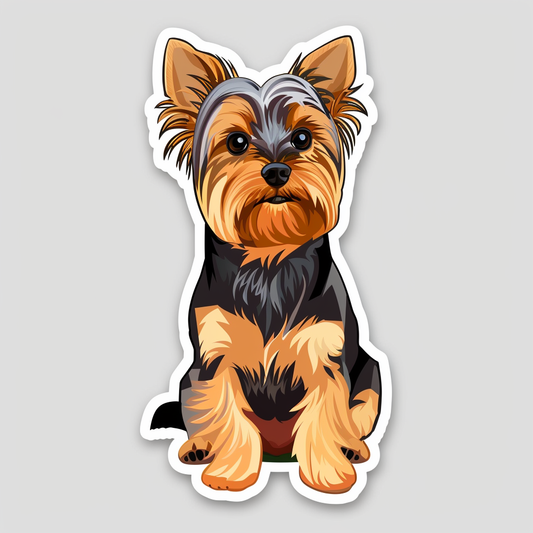 Yorkshire Terrier Dog Vinyl Decal Sticker for Car, Laptop, Tumbler and more # F07227