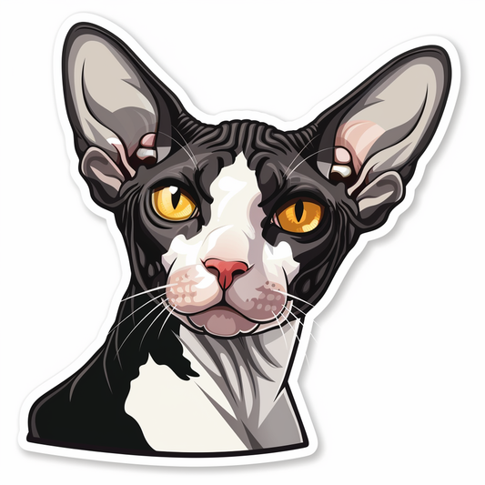 Sphynx Cat Vinyl Decal Sticker for Car, Laptop, Tumbler and more # F010141