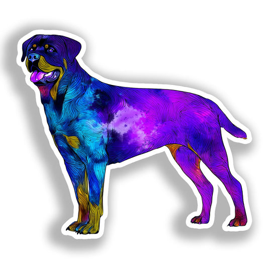 Rottweiler Dog Vinyl Decal Sticker for Car, Laptop, Tumbler and more # A018005-4" x 4"