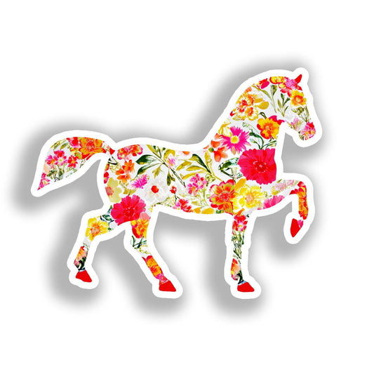 Horse Vinyl Decal Sticker for Car, Laptop, Tumbler and more # A018561-4" x 4"