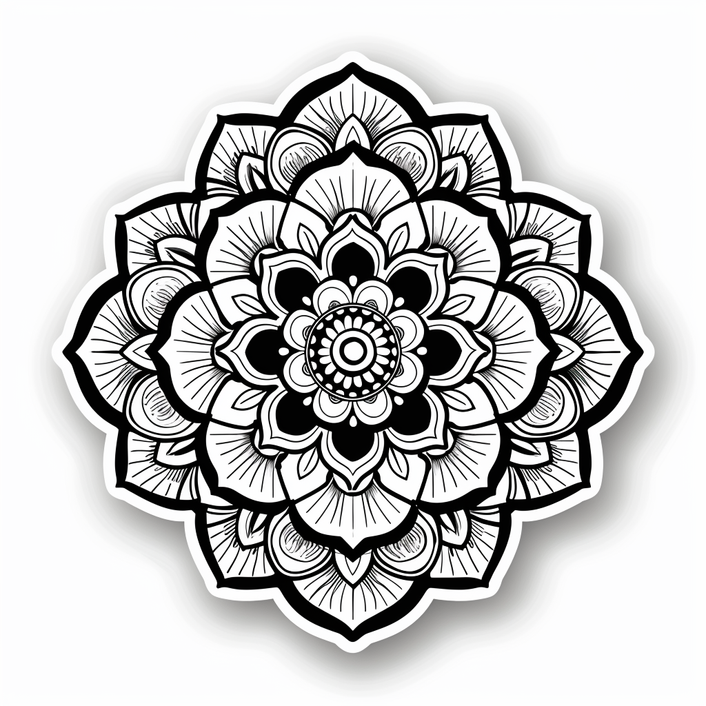 Mandala Vinyl Decal Sticker for Car, Laptop, Tumbler and more # F08140