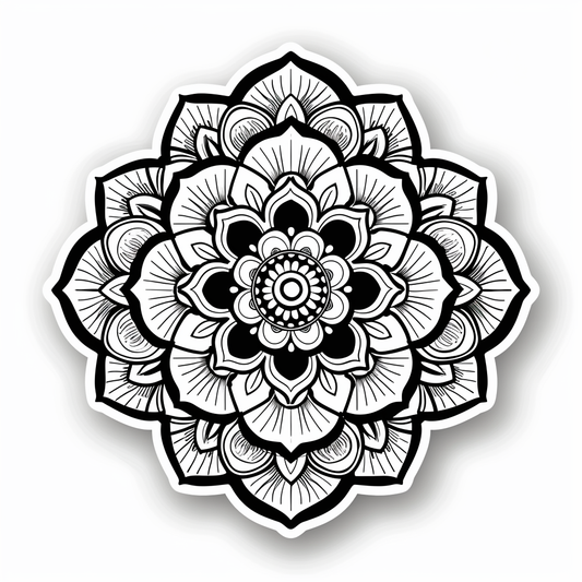 Mandala Vinyl Decal Sticker for Car, Laptop, Tumbler and more # F08140