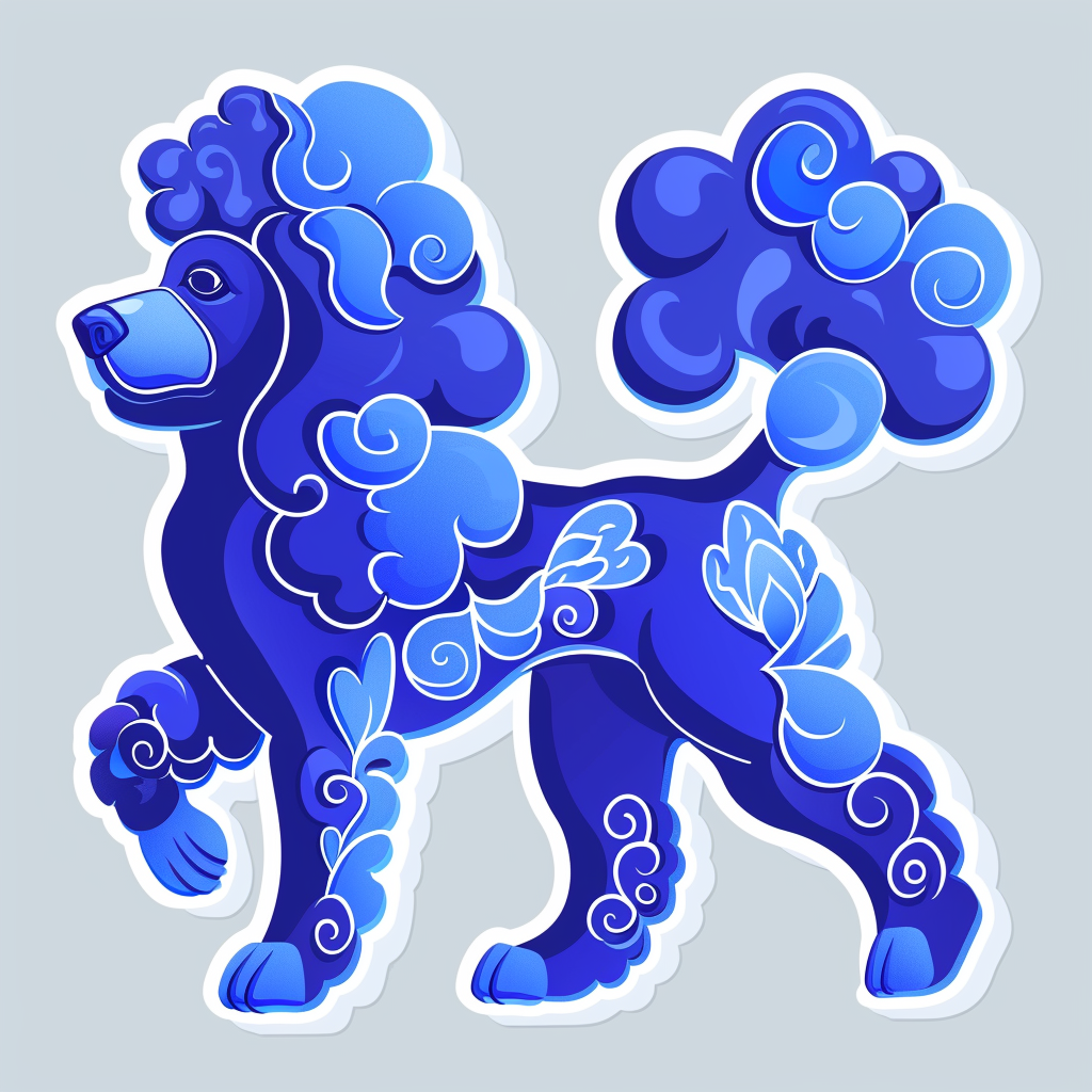 Poodle Dog Vinyl Decal Sticker for Car, Laptop, Tumbler and more # F012673