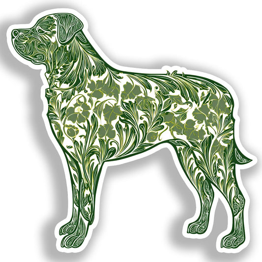 Rottweiler Dog Vinyl Decal Sticker for Car, Laptop, Tumbler and more # A017932-4" x 4"