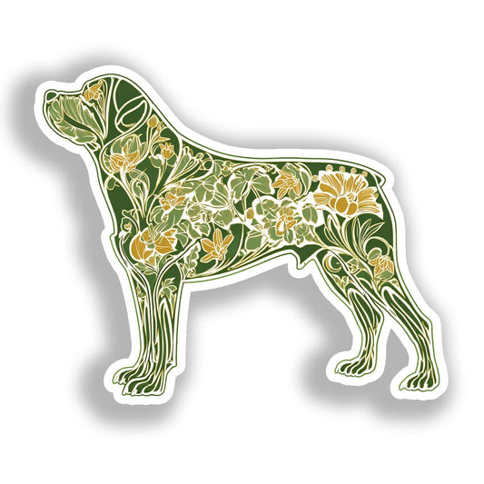 Rottweiler Dog Vinyl Decal Sticker for Car, Laptop, Tumbler and more # A017945-4" x 4"